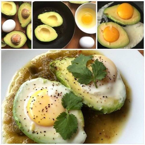 Avocado Egg Breakfast with Salsa Verde