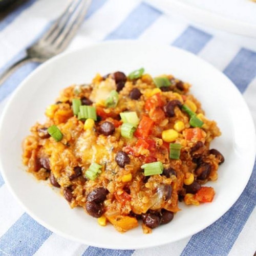 This Black Bean and Quinoa Enchilada Bake