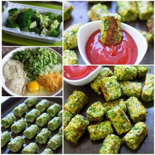 Healthy Baked Broccoli Tots