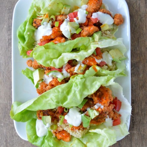 Buffalo Chicken Lettuce Wraps