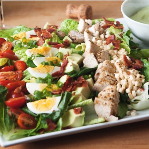 Summer Cobb Salad with Green Goddess Dressing