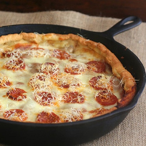 LOW CARB DEEP DISH PIZZA