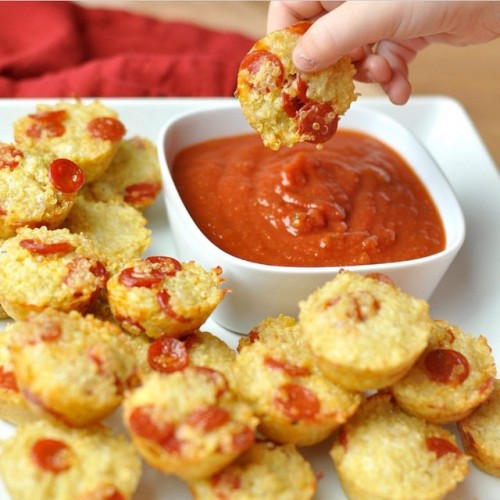 Gluten Free Spicy Quinoa Pizza Bites