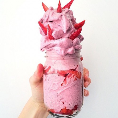 Strawberry Vanilla Nana Ice Cream