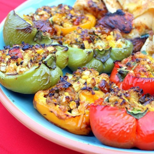 Vegetable Stuffed Bell Peppers