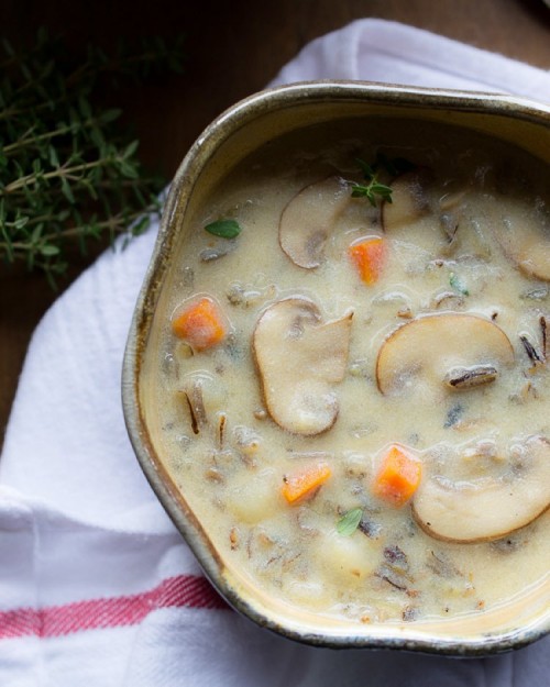 Mushroom and Wild Rice Soup