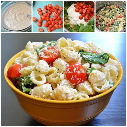 ROASTED GARLIC PASTA SALAD