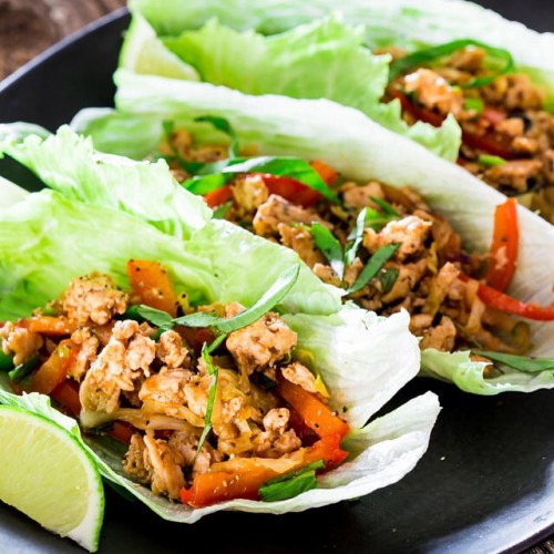 Thai Chicken Lettuce Wraps