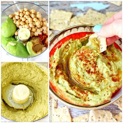 EASY TAHINI-FREE AVOCADO HUMMUS