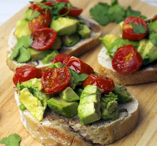 Avocado Tomato Bruschetta