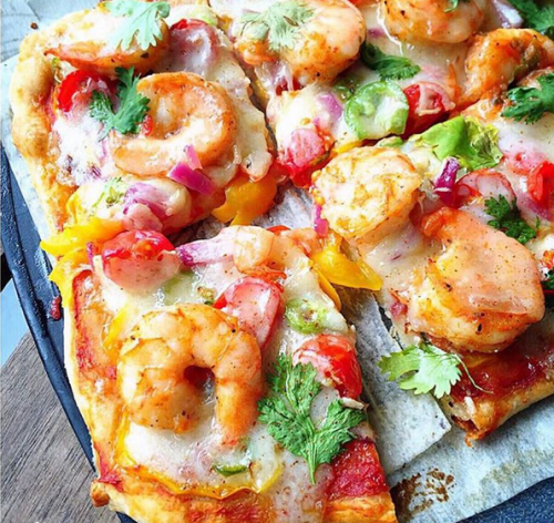 Cajun Shrimp Thin Crust Pizza
