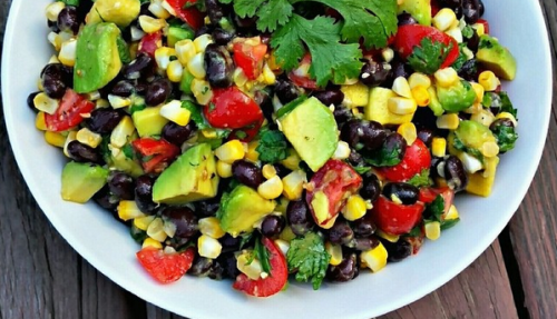 Roasted Corn, Black Bean and Avocado Salsa