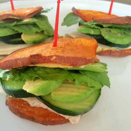 Sweet potato turkey sandwich sliders