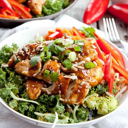 Sticky Sesame Chicken Salad