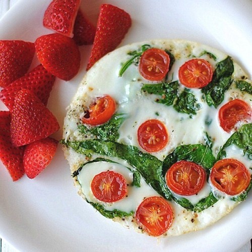 Spinach and Egg White Omelet