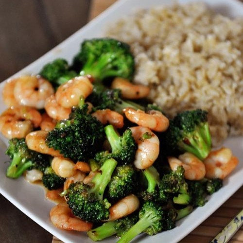 Stir-Fried Broccoli with Brown Rice