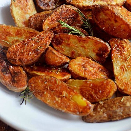 CRISPY SEA SALT AND VINEGAR ROASTED POTATOES