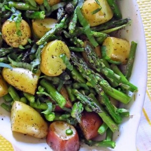 ROASTED NEW POTATOES AND ASPARAGUS