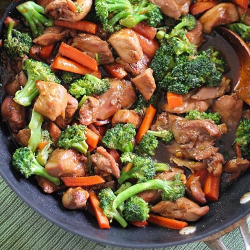 TERIYAKI CHICKEN WITH VEGETABLES