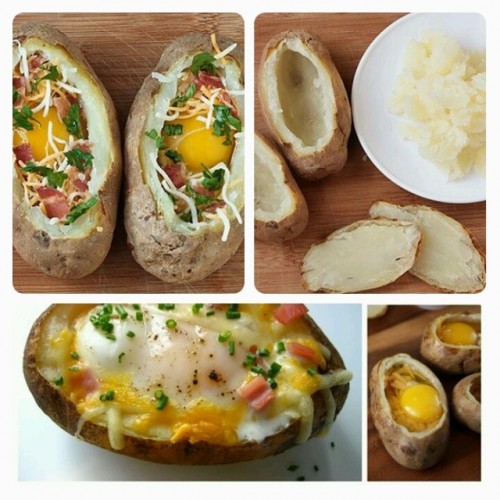 Heartwarming and Wholesome Egg Stuffed Baked Potato