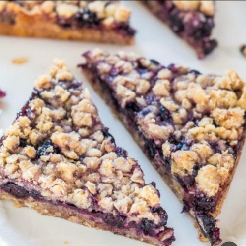 Blueberry Oatmeal Crumble Bars