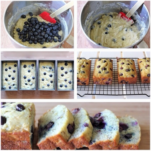 Buttermilk Banana Blueberry Bread