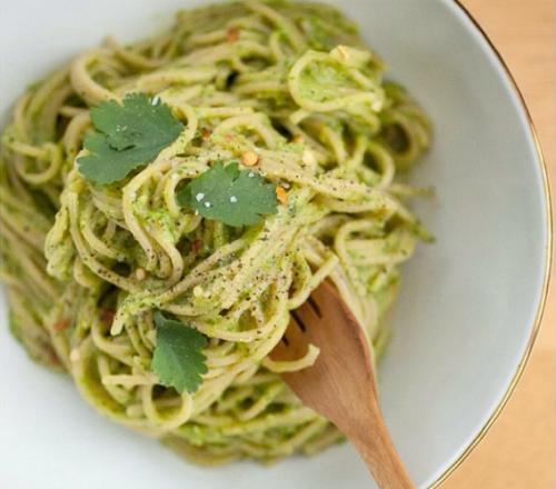 AVOCADO-CILANTRO CREAM ANGEL HAIR