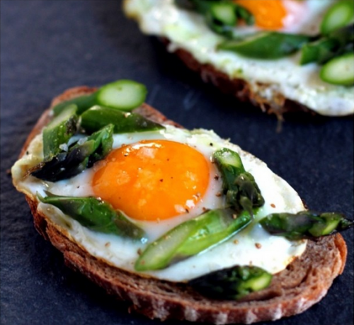Egg and Asparagus Toast