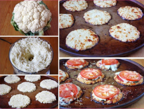 Mini Cauliflower Pizza Crusts