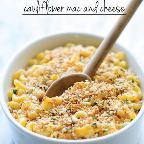 SKINNY CAULIFLOWER MAC AND CHEESE