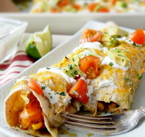 CHICKEN & SWEET POTATO ENCHILADAS