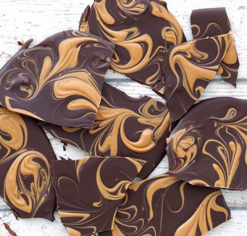 Peanut Butter Chocolate Swirl Bark