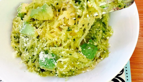 BASIL PESTO SPAGHETTI SQUASH