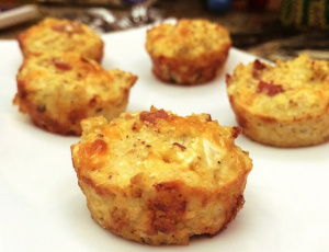 CAULIFLOWER BISCUITS AND BACON BITES