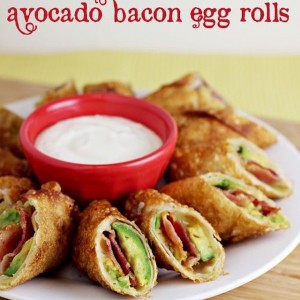 Avocado Bacon Egg Rolls