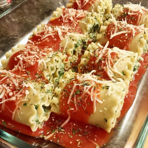 Spinach Lasagna Rolls