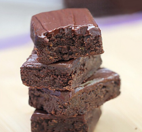 Healthy Chocolate Fudge Zucchini Brownies