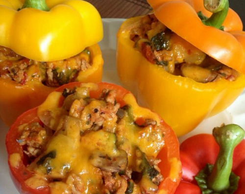 Low carb stuffed bell peppers