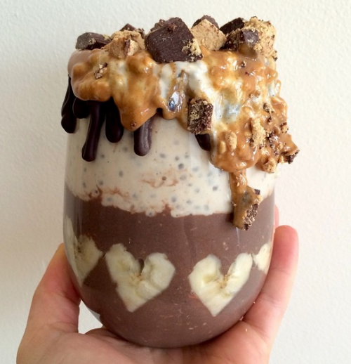 Chocolate Peanut Butter Overnight Oats