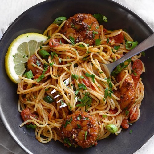 Blackened Shrimp Pasta