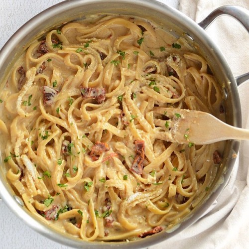 Creamy Sun Dried Tomato Pasta