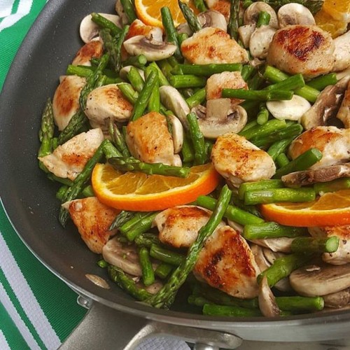 Orange Chicken Stir-Fry with Asparagus