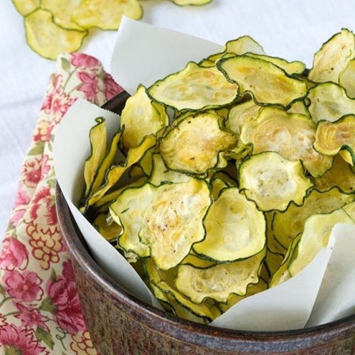 Salt and Vinegar Zucchini Chips