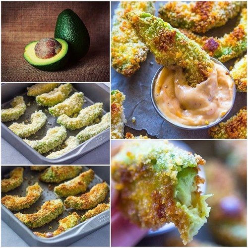 Crispy Baked Avocado Fries & Chipotle Dipping Sauce