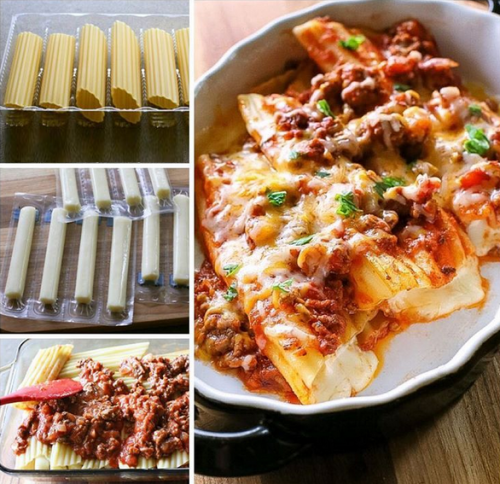 String Cheese Manicotti