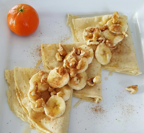 Cinnamon Banana Crepes